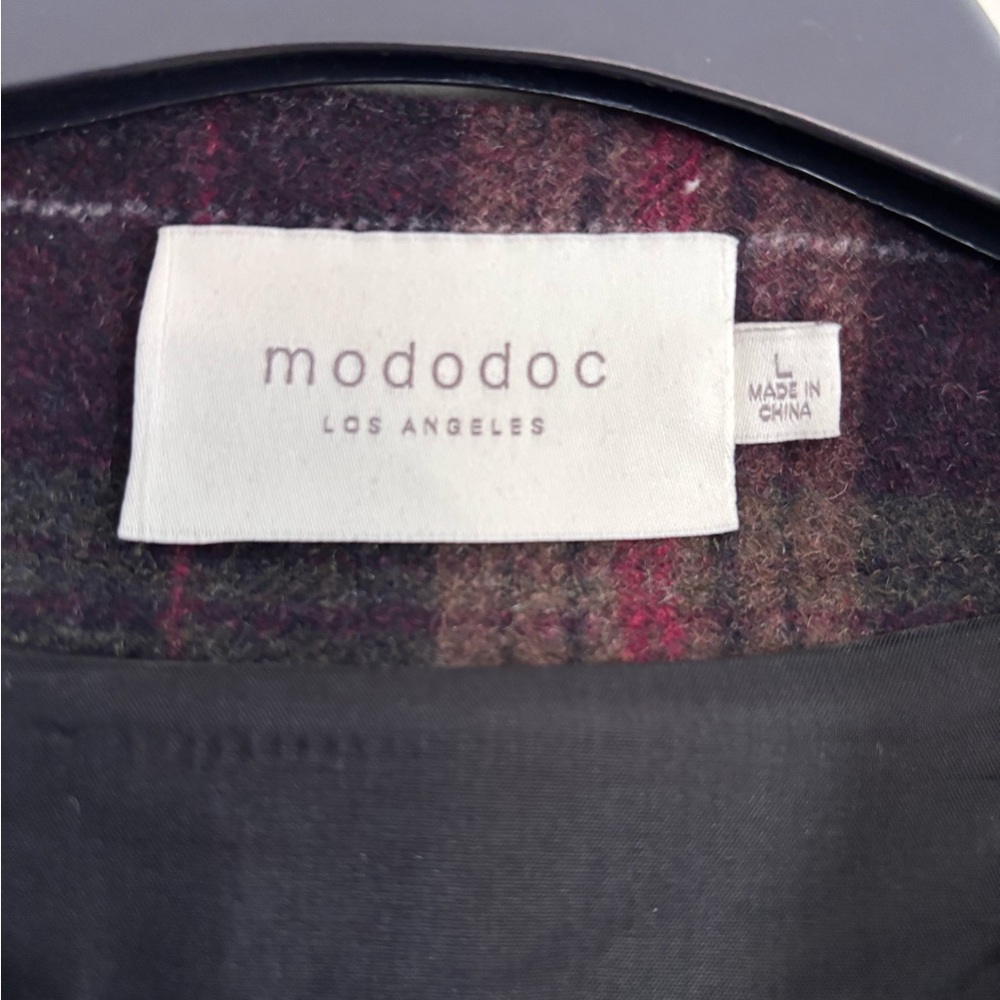 mododoc Plaid Women's Blazer in Purple and Gray NEW LOWER PRICE - Picture 3 of 7